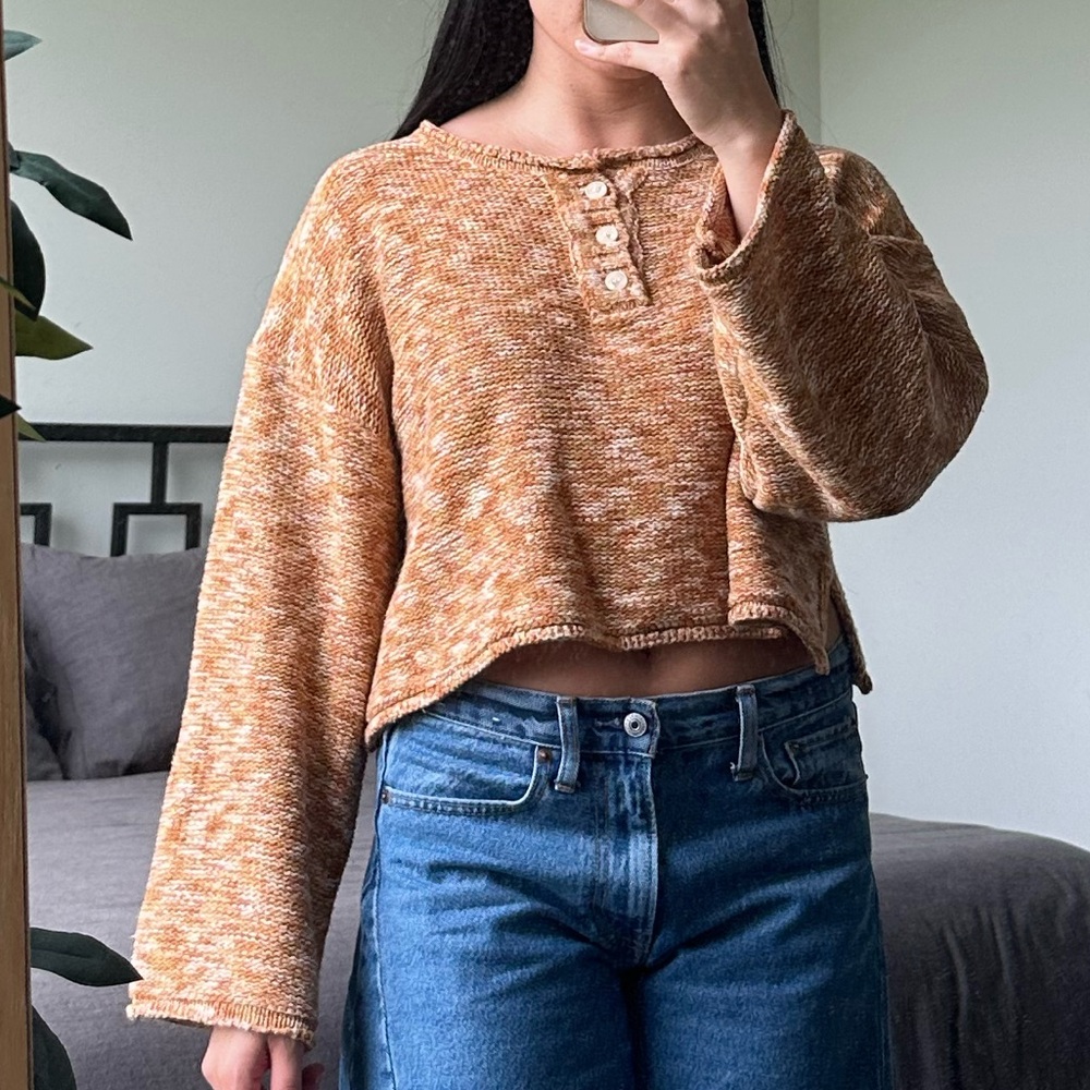 Neutral Cropped Sweater